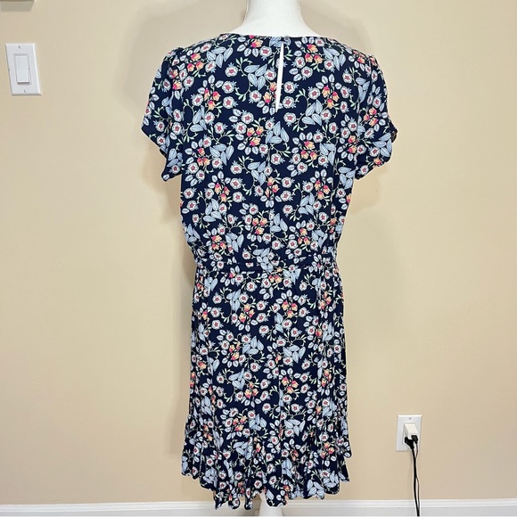 Loft Floral Godet Drawstring Dress - Picture 9 of 16